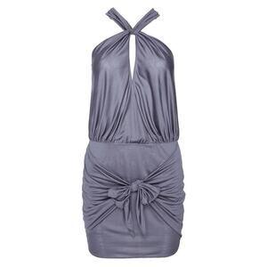 Agent Provocateur Addey Keyhole, Grey Silk Cover-up AP4(large) $675